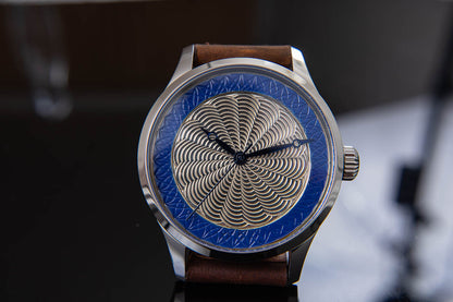 trenyo Freehand Double Guilloche dial with 925 silver