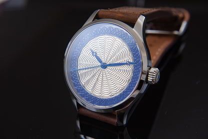 trenyo Freehand Double Guilloche dial with 925 silver