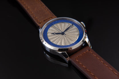 trenyo Freehand Double Guilloche dial with 925 silver