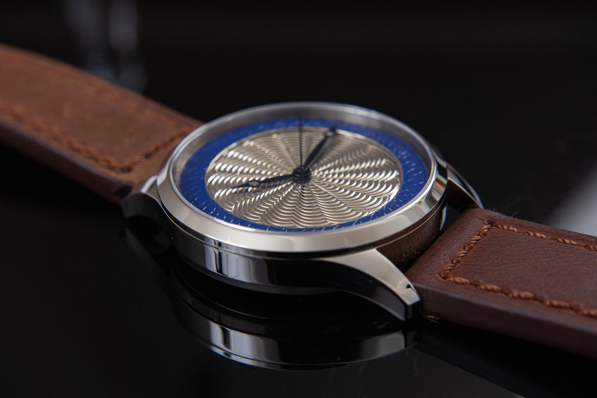 trenyo Freehand Double Guilloche dial with 925 silver