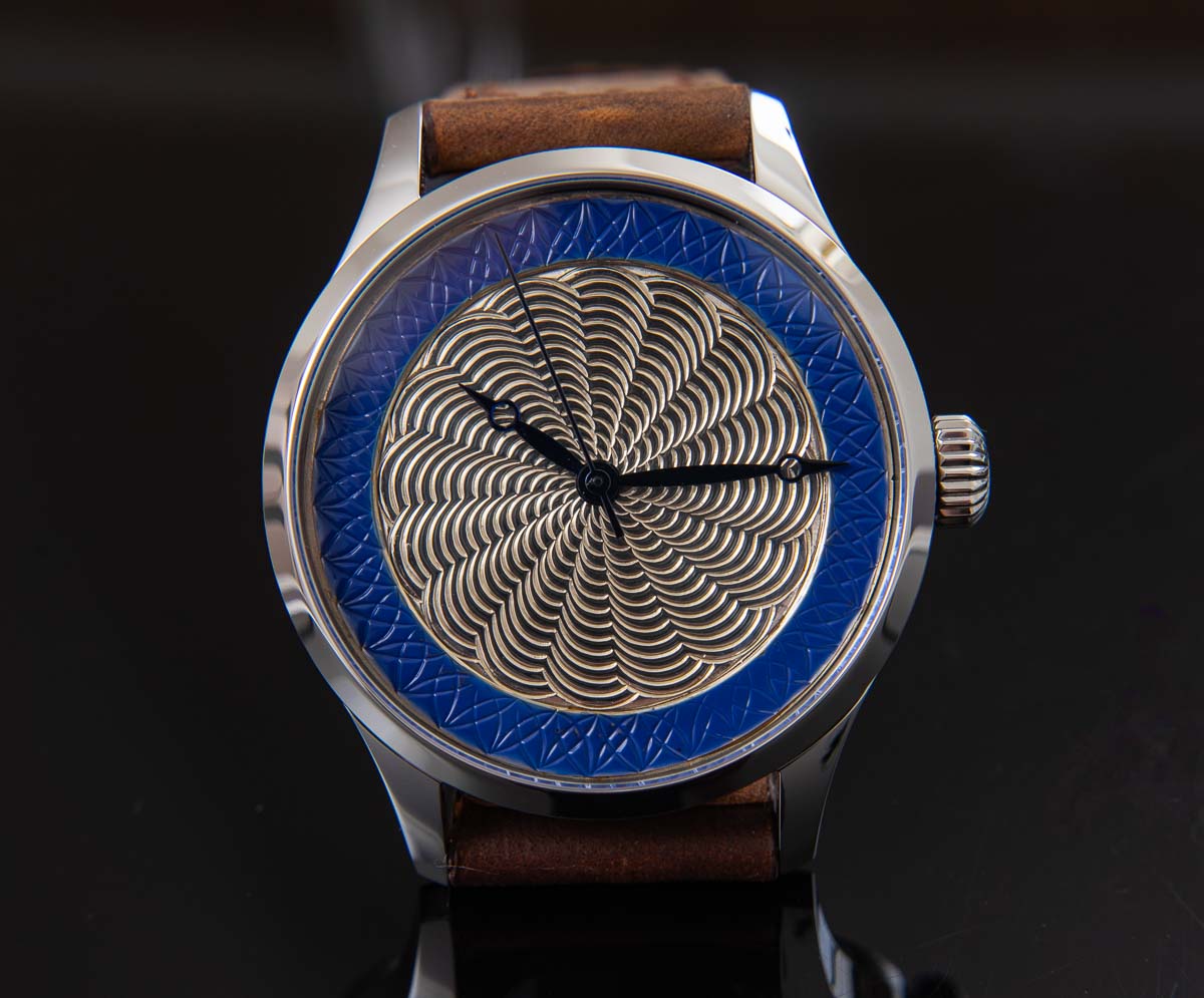 trenyo Freehand Double Guilloche dial with 925 silver