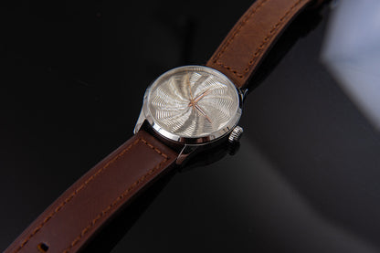 trenyo Tidal Free-hand Guilloche dial with 925 silver