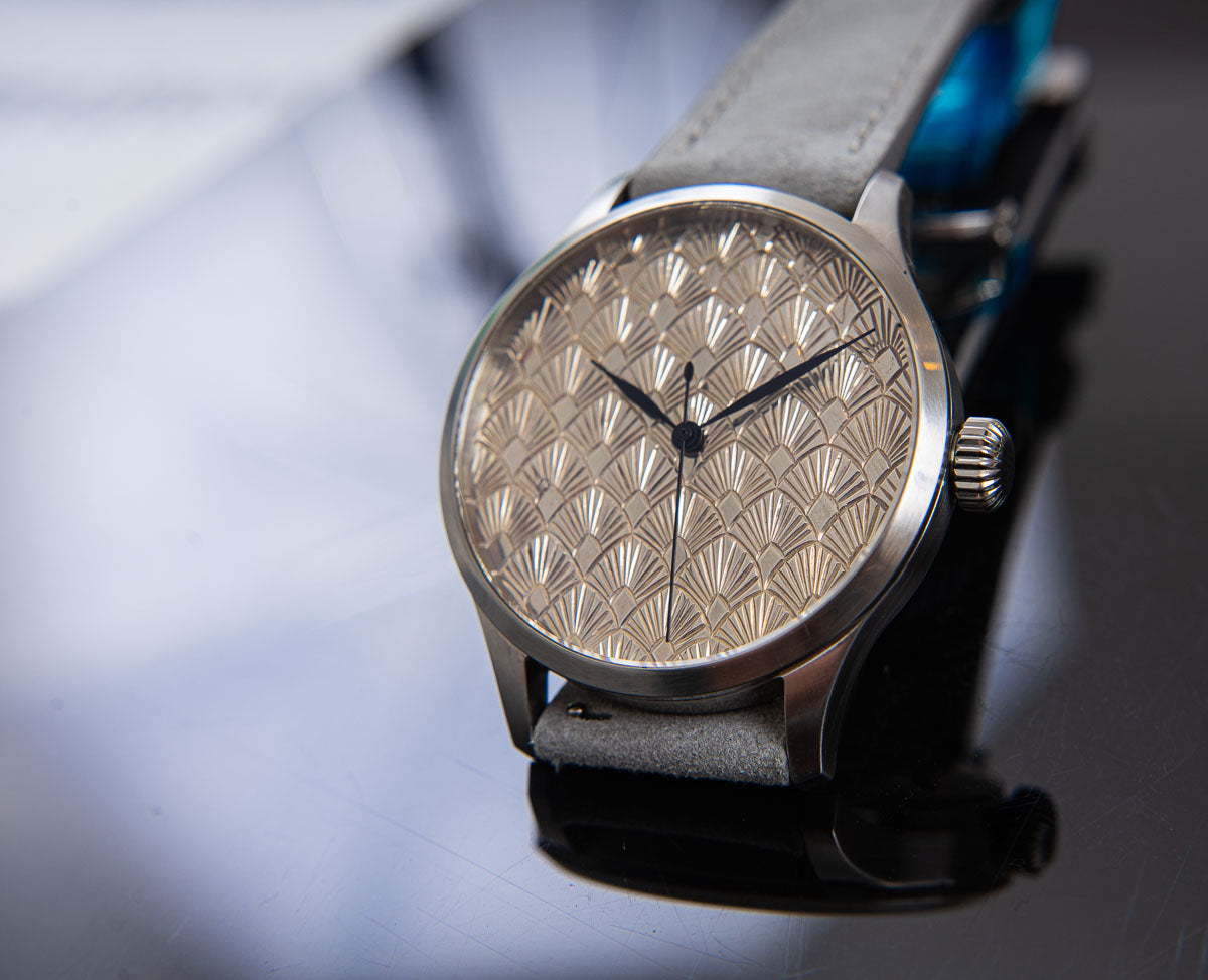 Art Deco Silver Guilloche