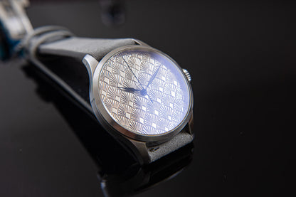 Art Deco Silver Guilloche