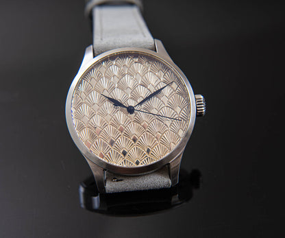 Art Deco Silver Guilloche