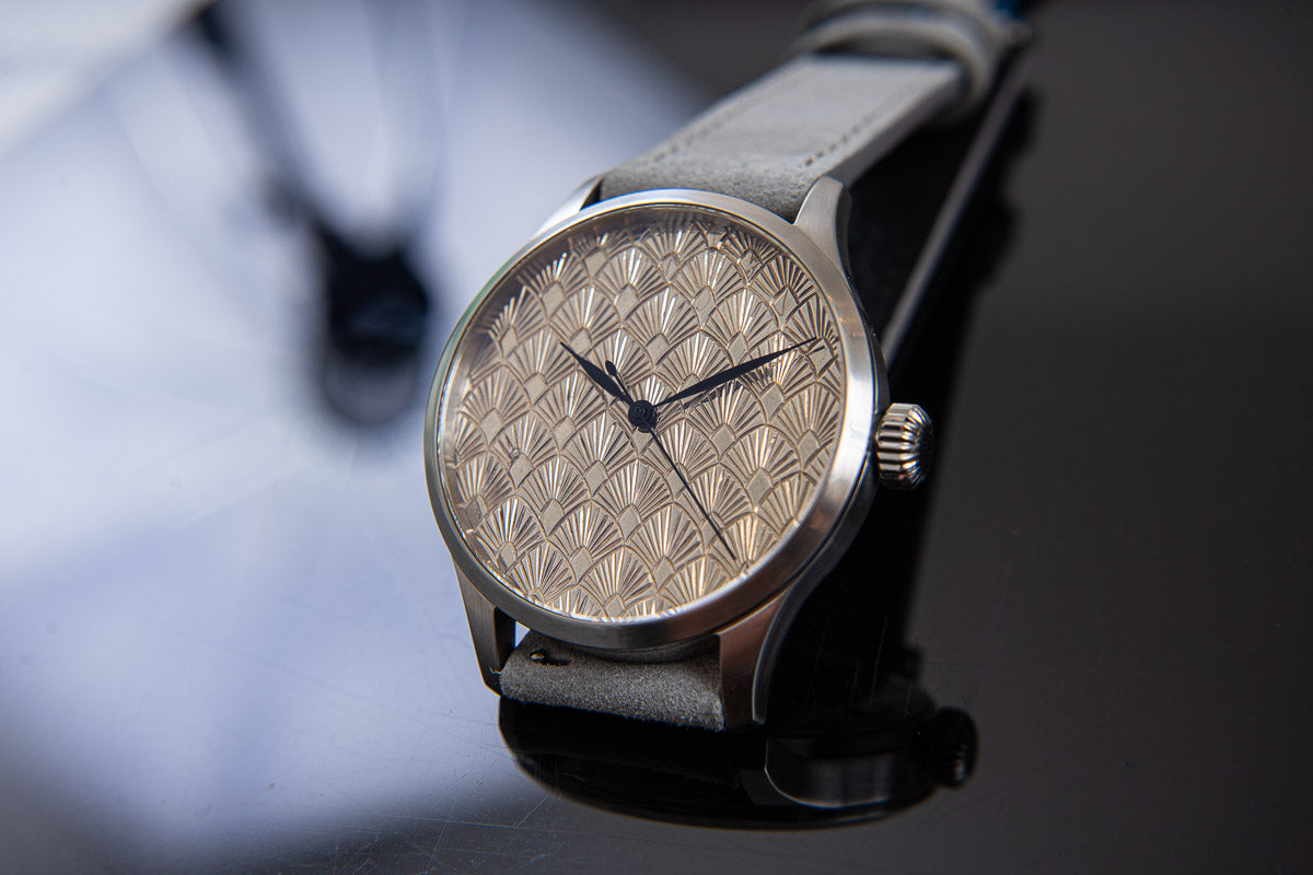 Art Deco Silver Guilloche