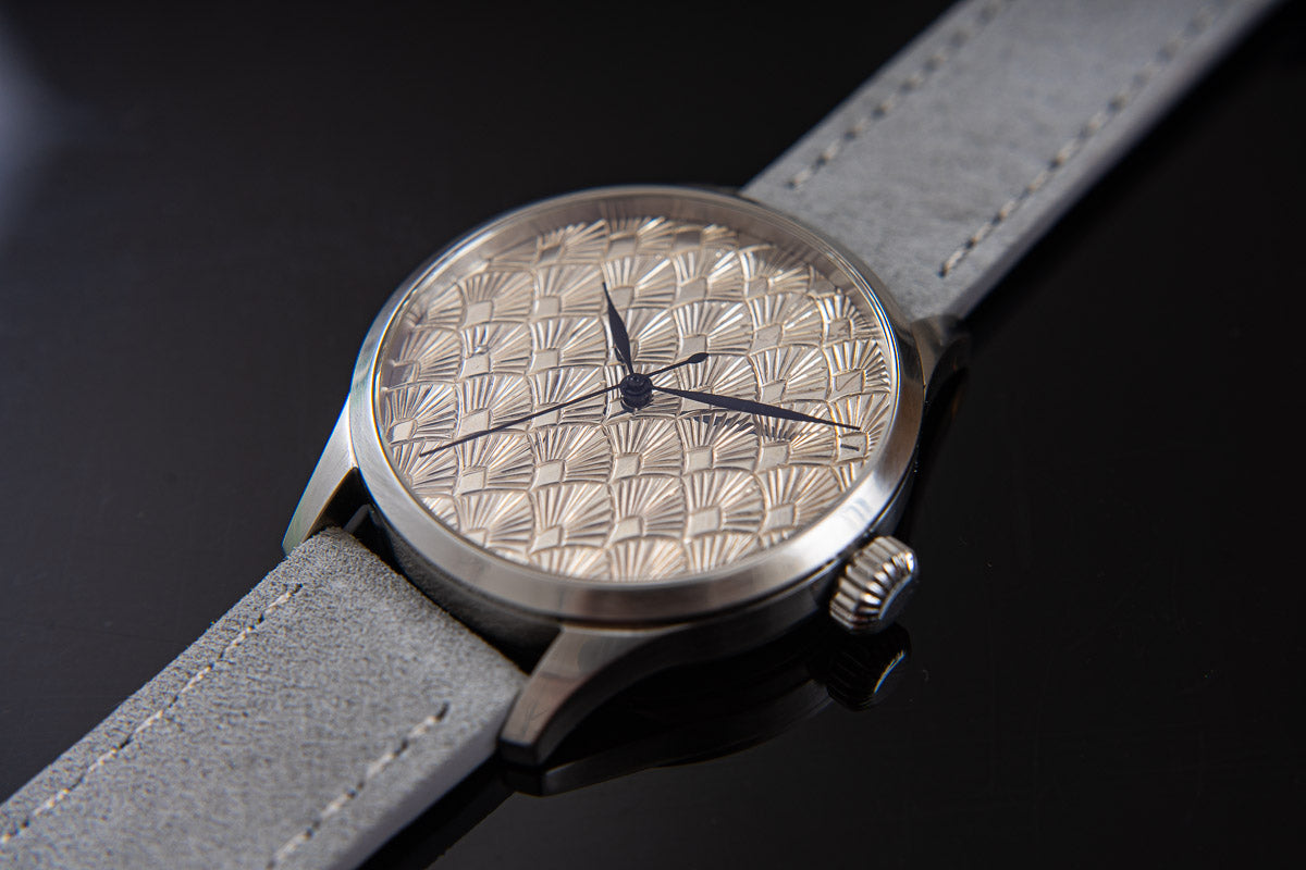 Art Deco Silver Guilloche