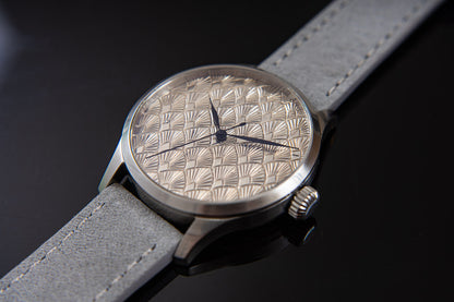Art Deco Silver Guilloche
