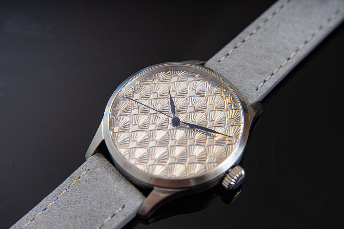 Art Deco Silver Guilloche