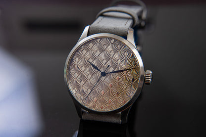 Art Deco Silver Guilloche