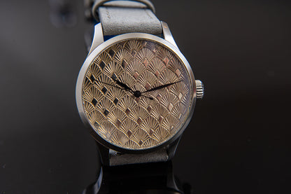 Art Deco Silver Guilloche