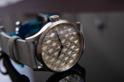 Art Deco Silver Guilloche