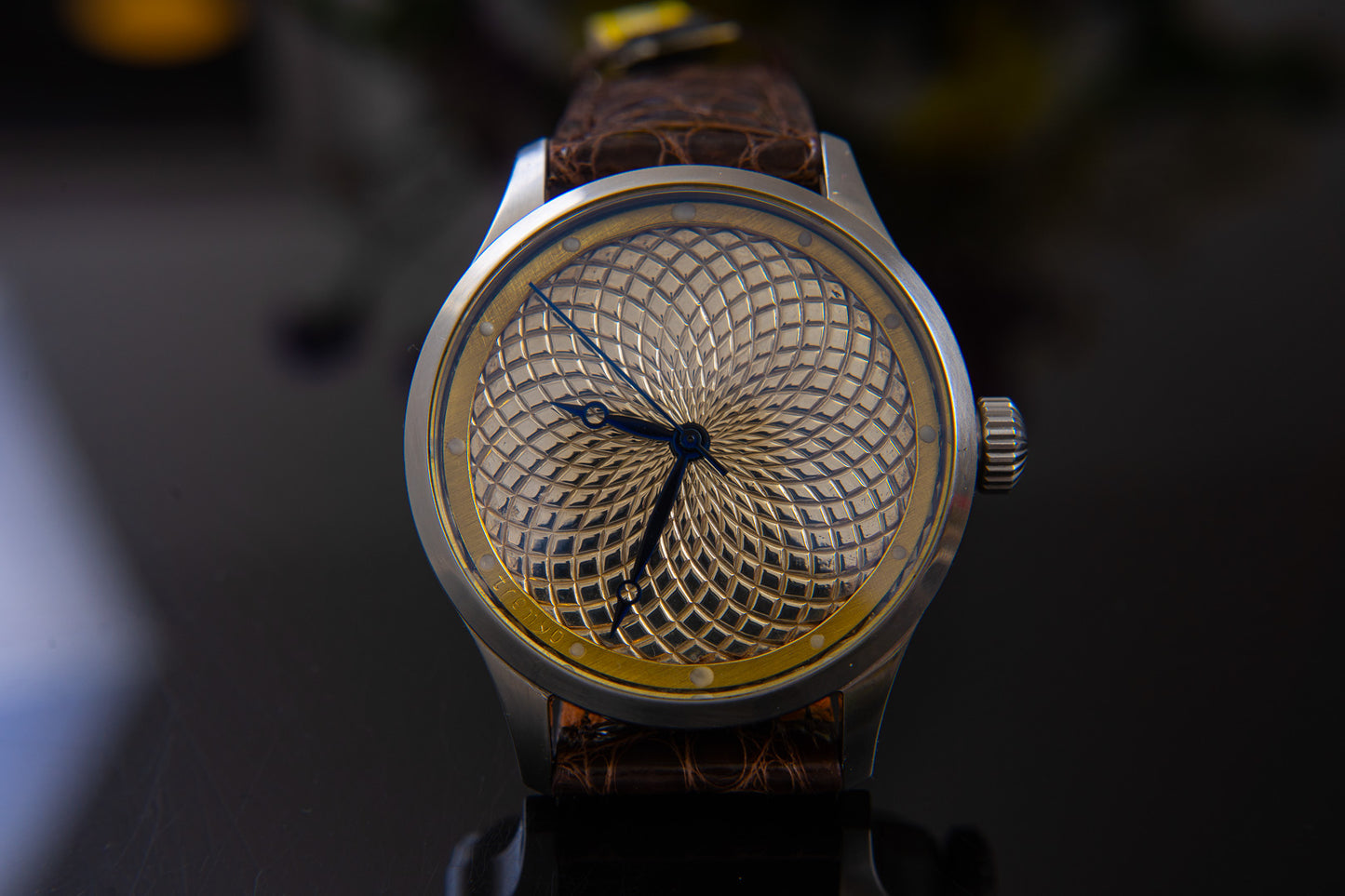 Freehand guilloche in 925 silver