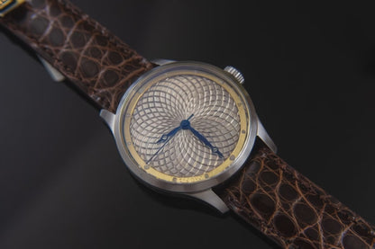 Freehand guilloche in 925 silver