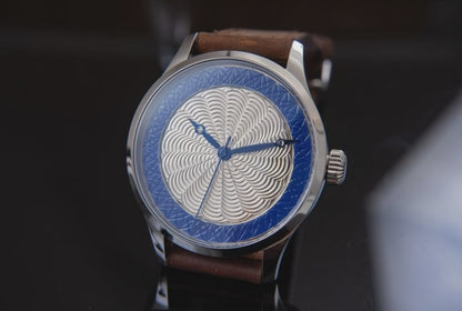 trenyo Freehand Double Guilloche dial with 925 silver